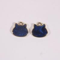 Acrylic Pendants, Cat, DIY, more colors for choice, 14x15mm, Sold By PC