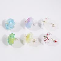 Acrylic Pendants, Umbrella, brushwork, DIY, more colors for choice, 25-40mm, Sold By PC