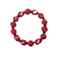 Fashion Cinnabar Bracelet, Unisex & different size for choice, vermeil, Length:Approx 7.87 Inch, Sold By PC