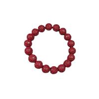 Fashion Bracelet Cinnabar, cinabre, unisexe, rouge vermeil, 12mm, Longueur:Environ 7.87 pouce, Vendu par PC
