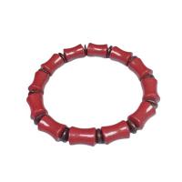 Fashion Cinnabar Bracelet, Unisex & different size for choice, vermeil, Length:Approx 7.48 Inch, Sold By PC