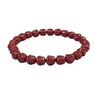 Fashion Cinnabar Bracelet, Unisex & different size for choice, vermeil, Length:Approx 7.48 Inch, Sold By PC