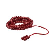 108 Mala Beads, Cinnabar, for woman, vermeil, 6mm, Length:Approx 25.51 Inch, Sold By PC