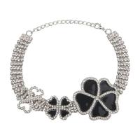Luminated Necklace Zinc Alloy platinum color plated for woman & enamel Length Approx 16.14 Inch Sold By PC