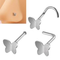 Stainless Steel Nose Piercing Jewelry 304 Stainless Steel Unisex original color Sold By Bag