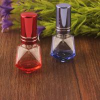Glass Perfume Bottle, Rhombus, portable, more colors for choice, 58mm, Sold By PC