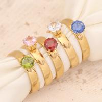 Rhinestone палец кольцо, Нержавеющая сталь 304, ювелирные изделия моды & разный размер для выбора & Женский & со стразами, Много цветов для выбора, продается PC