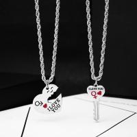 Titanium Steel Necklace, with 2.17inch extender chain, fashion jewelry & different styles for choice & for woman, original color, Length:Approx 23.22 Inch, Sold By PC