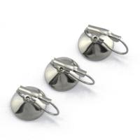 Stainless Steel Lever Back Earring Component Titanium Steel polished DIY original color Sold By PC