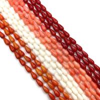 Perles de corail synthétiques, larme, DIY & normes différentes pour le choix, plus de couleurs à choisir, Vendu par Environ 38 cm brin