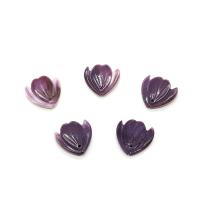 Muschel Anhänger, Seemuschel, Blütenblätter, DIY, violett, 17x17mm, verkauft von PC