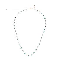 Natural Gemstone Necklace 304 Stainless Steel with Natural Stone with 1.97inch extender chain fashion jewelry & for woman golden Sold Per Approx 27.56 Inch Strand