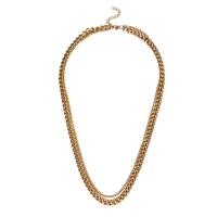 Multi Layer Necklace 304 Stainless Steel with 1.97inch extender chain Double Layer & for woman 8mm 7mm Sold Per Approx 23.22 Inch Approx 23.62 Inch Strand