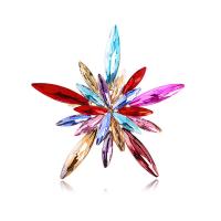 Rhinestone Brooch, Tibetan Style, fashion jewelry & for woman & with rhinestone, more colors for choice, nickel, lead & cadmium free, 60x60mm, Sold By PC