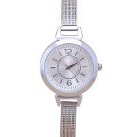 Nők Wrist Watch, 304 rozsdamentes acél, -val Üveg & Cink ötvözet, galvanizált, vízálló & a nő, több színt a választás, 230x28x8mm, Által értékesített PC