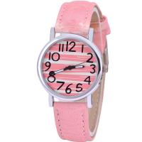 Nők Wrist Watch, PU, -val Üveg & 304 rozsdamentes acél & Cink ötvözet, vízálló & a nő, több színt a választás, 240x35x7.40mm, Által értékesített PC