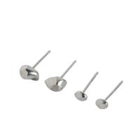 925 Sterling Silver Stud Earrings, plated, Korean style & for woman, more colors for choice, Sold By Pair