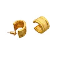 Brass Stud Earring, plated, for woman, more colors for choice, 15x16.10mm, Sold By Pair