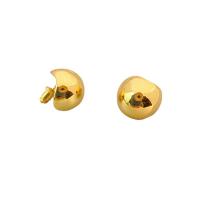 Brass Stud Earring, plated, for woman, more colors for choice, 14x14mm, Sold By Pair