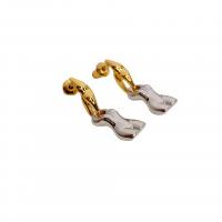 Boucles d'oreilles pendantes en laiton, Placage, pour femme, plus de couleurs à choisir, 7.50x25mm, Vendu par paire