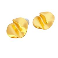 Brass Stud Earring, 18K gold plated, for woman, 29.10x27.60mm, Sold By Pair