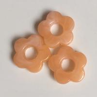 Acrylic Jewelry Beads, Flower, injection moulding, DIY & hollow, more colors for choice, 14mm, Approx 1000PCs/Bag, Sold By Bag