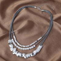 Multi Layer Necklace Brass plated fashion jewelry & for woman nickel lead & cadmium free Length Approx 17.72 Inch Sold By PC