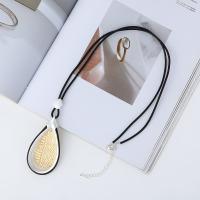Zinc Alloy Sweater Chain Necklace plated fashion jewelry & for woman nickel lead & cadmium free Length Approx 80 cm Sold By PC