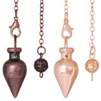 Brass Pendulum, plated, fashion jewelry, more colors for choice, nickel, lead & cadmium free, 14x35mm, Length:Approx 8.66 Inch, Sold By PC