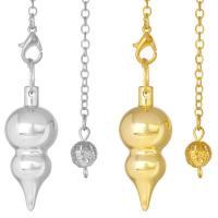 Brass Pendulum, Calabash, plated, fashion jewelry, more colors for choice, nickel, lead & cadmium free, 16x44mm, Length:Approx 8.66 Inch, Sold By PC