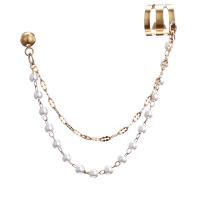 Stainless Steel Drop Earring 304 Stainless Steel with Plastic Pearl fashion jewelry & for woman Sold By Pair
