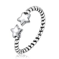 Messing ringen, plated, Verstelbare & imitatie Thailand Silver & voor vrouw, zilver, Verkocht door PC