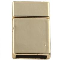 Stainless Steel Magnetic Clasp, 304 Stainless Steel, Rectangle, Vacuum Ion Plating, golden, 22.30x14x6.60mm, Hole:Approx 12x3.5mm, Sold By PC