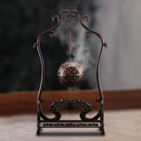 Copper Alloy Hanging Incense Burner, for home and office & durable, nickel, lead & cadmium free, 210x360mm, Hole:Approx 3mm, Sold By PC