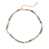 Freshwater Pearl Mässing Chain Necklace, Ädelsten, med Freshwater Pearl & Mässing, med 8cm extender kedja, guldfärg pläterade, mode smycken & för kvinna, 5.60mm, Längd 40 cm, Säljs av PC