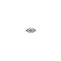 Evil Eye Anhänger, Zinklegierung, blöser Blick, plattiert, DIY & Emaille, Zufällige Farbe, frei von Nickel, Blei & Kadmium, 26x10mm, verkauft von PC