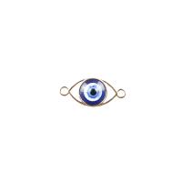 Evil Eye Pendants, Tibetan Style, gold color plated, DIY & evil eye pattern & enamel, more colors for choice, nickel, lead & cadmium free, Sold By PC