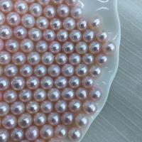 Perles nacres sans trou de culture d'eau douce, perle d'eau douce cultivée, DIY & aucun trou, rose, 6-7mm, 10PC/sac, Vendu par sac