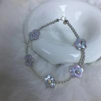 Sötvatten odlade Pearl Bracelet, Freshwater Pearl, med Mässing, mode smycken & för kvinna, vit, Längd Ca 7.5 inch, Säljs av PC