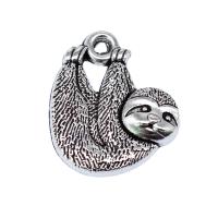 Tibetan Style Animal Pendants, antique silver color plated, vintage & DIY, nickel, lead & cadmium free, 18x15mm, Sold By PC