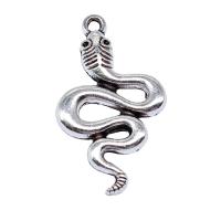 Tibetan Style Animal Pendants, Snake, antique silver color plated, DIY, nickel, lead & cadmium free, 18x30mm, Sold By PC