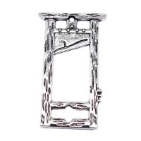 Zinc Alloy Pendants antique silver color plated DIY & hollow nickel lead & cadmium free Sold By PC