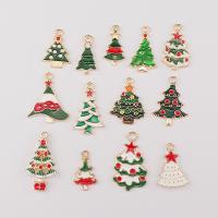 Tibetan Style Pendant, Christmas Tree, gold color plated, DIY & different styles for choice & enamel, more colors for choice, nickel, lead & cadmium free, Approx 100PCs/Bag, Sold By Bag