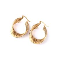 Stainless Steel Lever Back Earring, 304 Stainless Steel, gold color plated, fashion jewelry & for woman, golden, 1x25mm, Sold By Pair