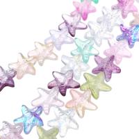 Perles murano faites à la main , chalumeau, étoile, DIY, 15x14x6mm, Trou:Environ 1mm, 30PC/brin, Vendu par Environ 14.5 pouce brin