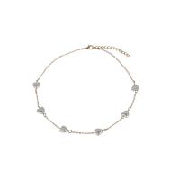 Plastové perlový náhrdelník, Zinek, s ABS plast pearl, s 5cm extender řetězce, barva pozlacený, módní šperky & pro ženy, dvě různé barevné, Délka 39 cm, Prodáno By PC