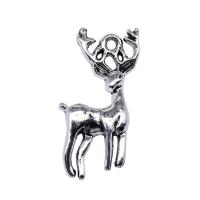 Zinc Alloy Animal Pendants Deer antique silver color plated vintage & DIY nickel lead & cadmium free Sold By PC