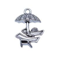 Tibetan Style Pendants, antique silver color plated, vintage & DIY, nickel, lead & cadmium free, 14x20mm, Sold By PC