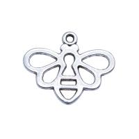 Tibetan Style Animal Pendants, Bee, antique silver color plated, vintage & DIY & hollow, nickel, lead & cadmium free, 17x21mm, Sold By PC