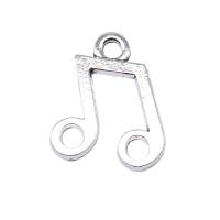 Tibetan Style Pendants, Music Note, antique silver color plated, vintage & DIY, nickel, lead & cadmium free, 17x14mm, Sold By PC
